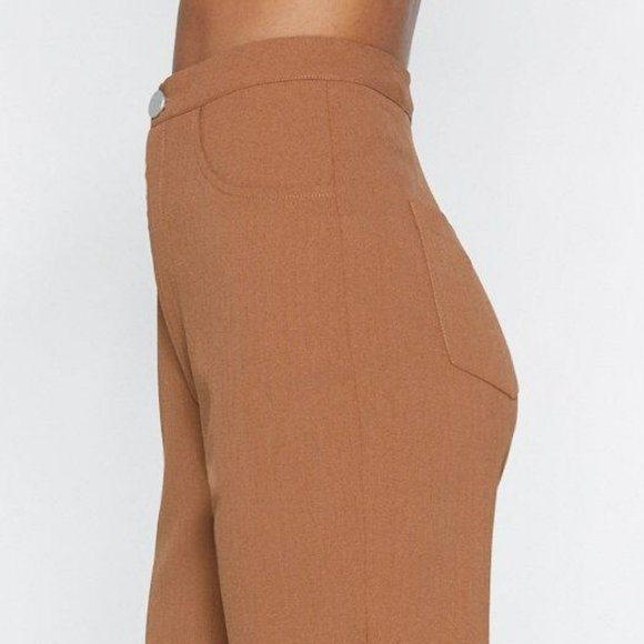 NASTY GAL Tapered High-Waisted Pants - Picture 2 of 9